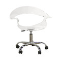 Baxton Studio Elia Acrylic Swivel Chair 42-3326